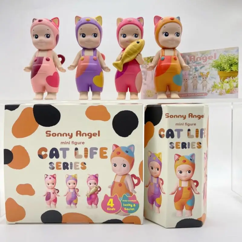 Nieuwe Hoge Kwaliteit Sonny Angel Blind Box Cat Life Serie Mini Kat Actiefiguren Speelgoed Ornamenten Poppen Fans Kinderen Geschenken Speelgoed