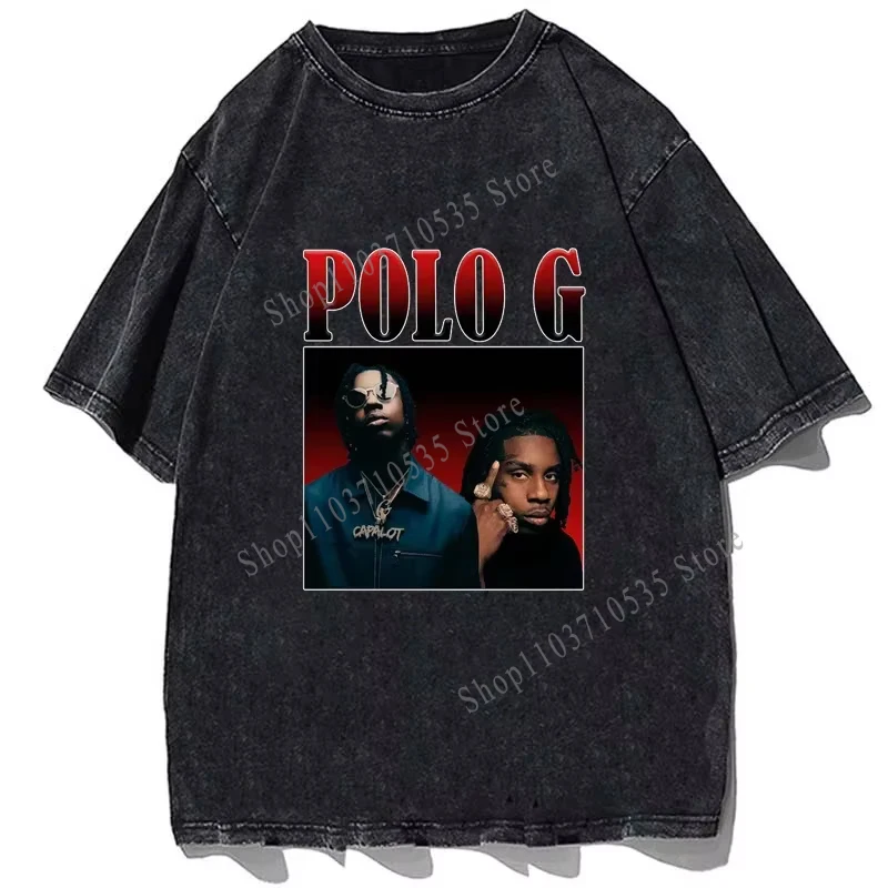 Rapper POLO G Graphic Tshirt Hip Hop T-shirts Summer Men Casual T Shirt Streetwear Tops Unisex Harajuku Oversized Cotton Tees