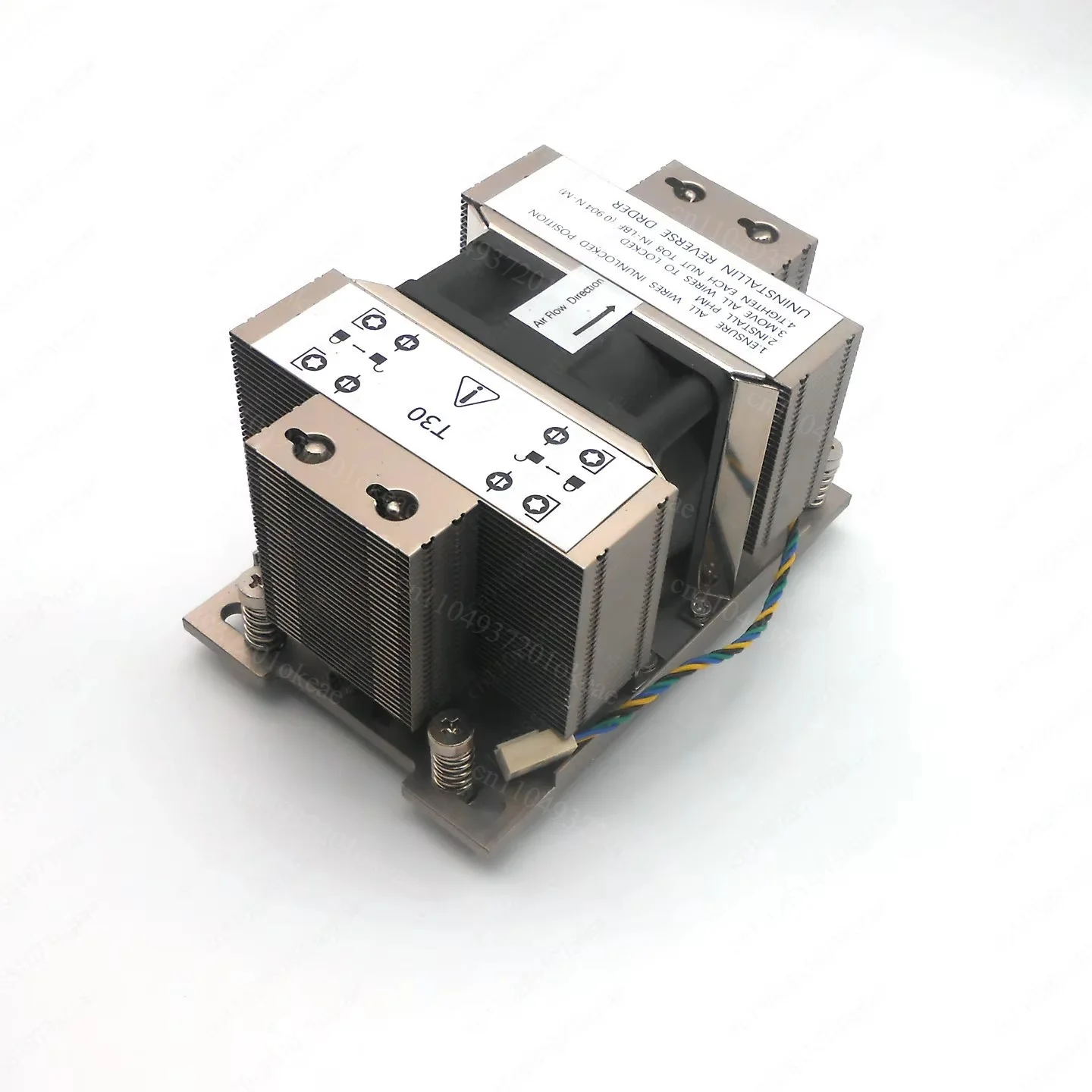 2U6 Heat Pipe CPU Cooler for EPYC SP3 SP6 TR4 TR5 Platform, 11k RPM High Speed Cooling Fan