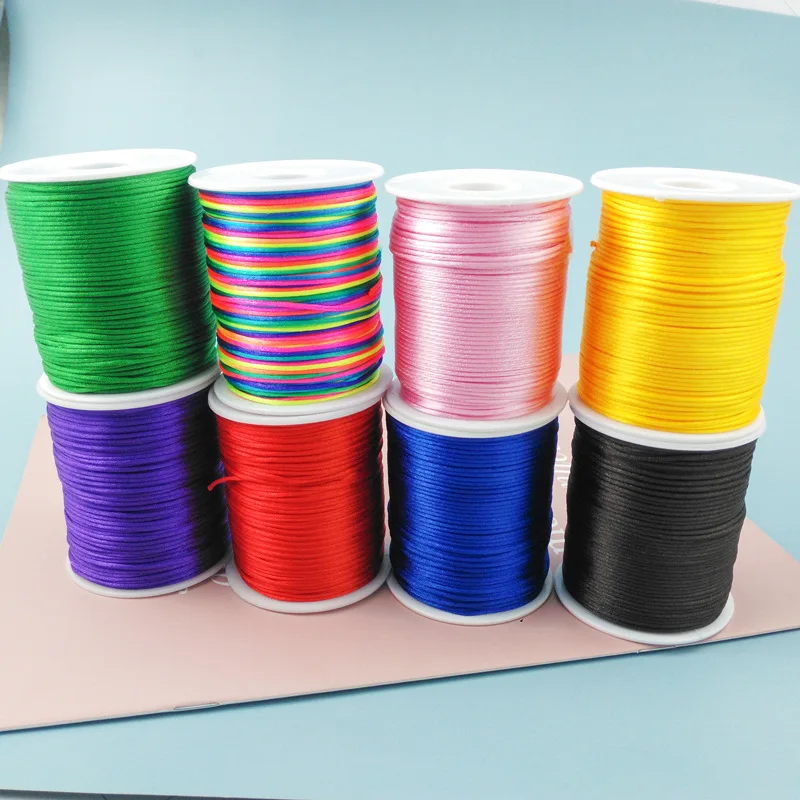 

100M/Roll 1.5mm Nylon Cord Thread Chinese Knot Macrame Cord Bracelet Braided String DIY Tassels Beading Shamballa String Thread