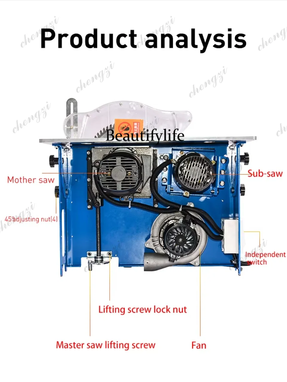 Brushless Silent Dustless Sub  - Woodworking Bench ulasan dan harga