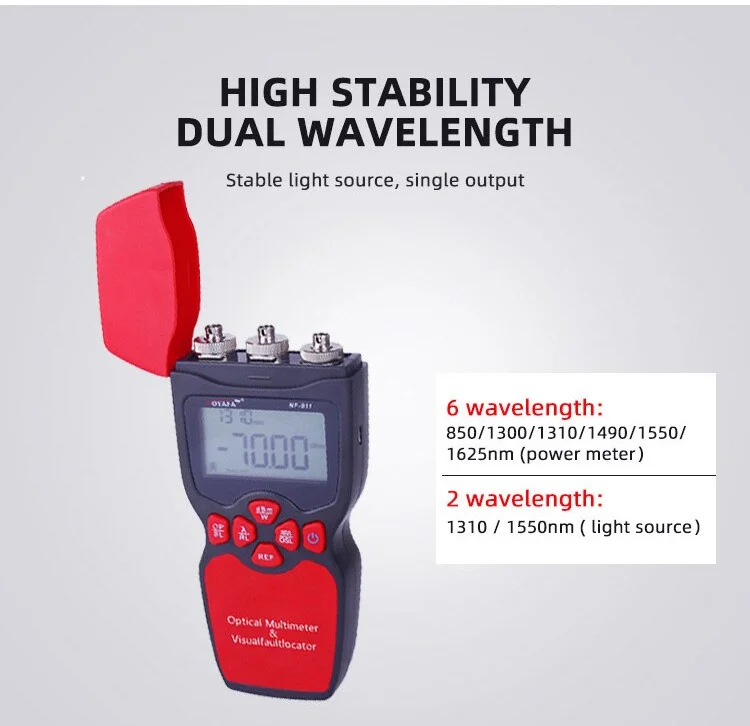 NOYAFA Cable and Network tester NF-911C 3-in-1 Optical Multimeter Fiber Tester New Power Meter NOYAFA Cable and Network tester