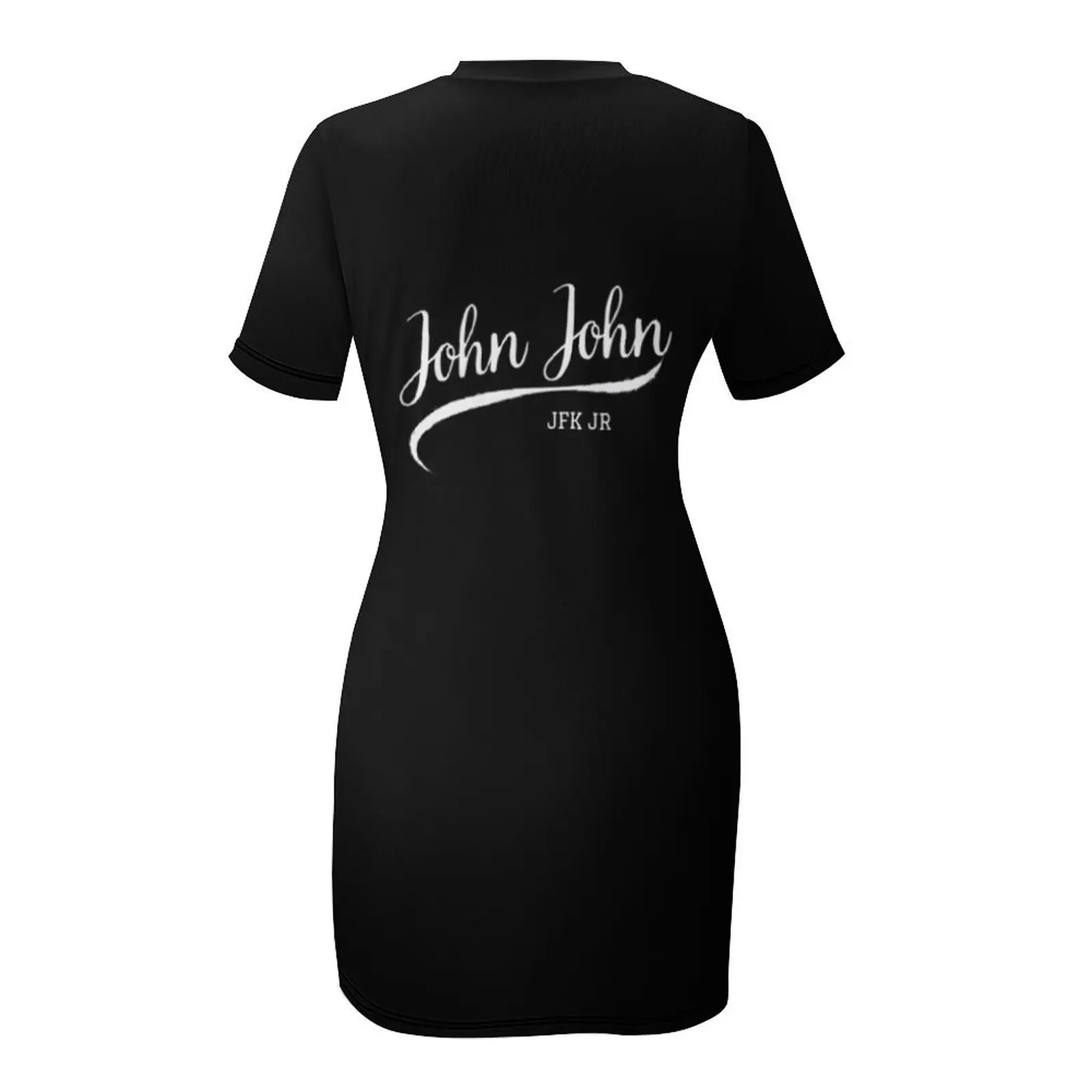 John John JFK JR vestido manga curta para mulheres, vestidos estilo coreano