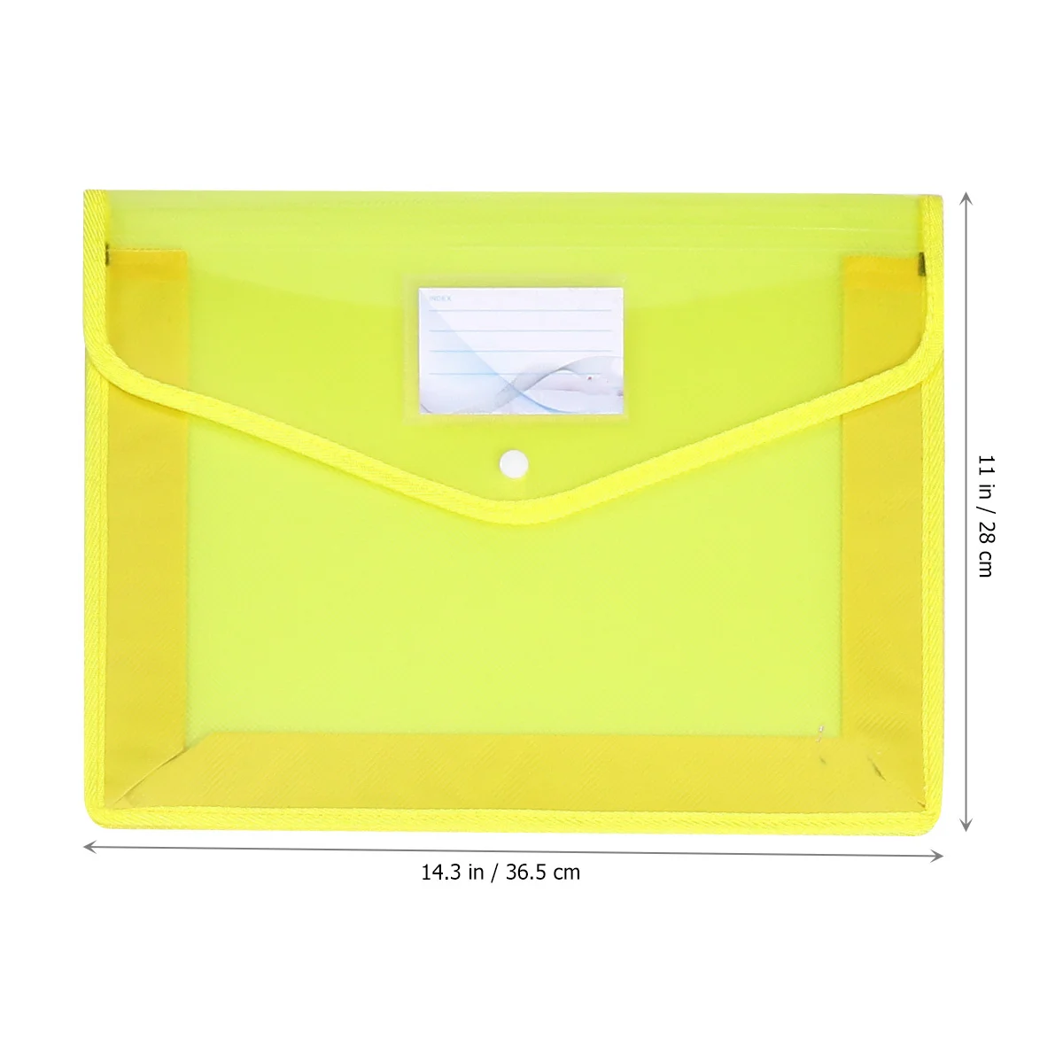 3Pcs A4 Document Folder Waterproof PVC File Holder Clear Snap Button Closure Lightweight Tear Proof Storage for Office Business