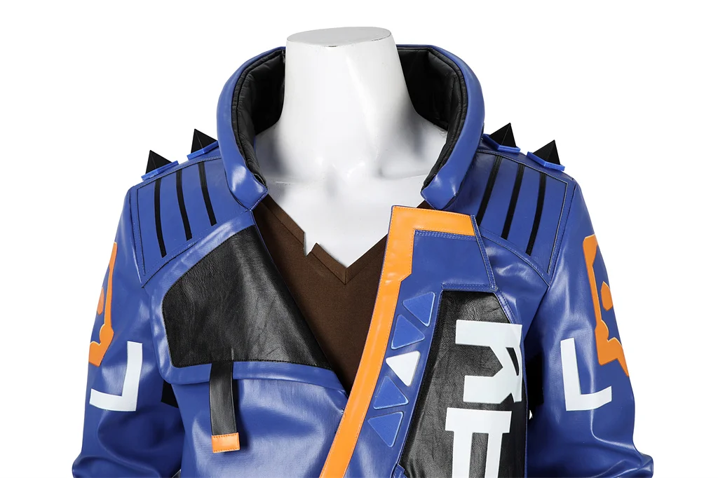 Game Valorant Yoru Cosplay Costume Blue Uniform Set Men Yoru Fashion Fantasia Outfits With Gloves Man Halloween Fancy Dress Up