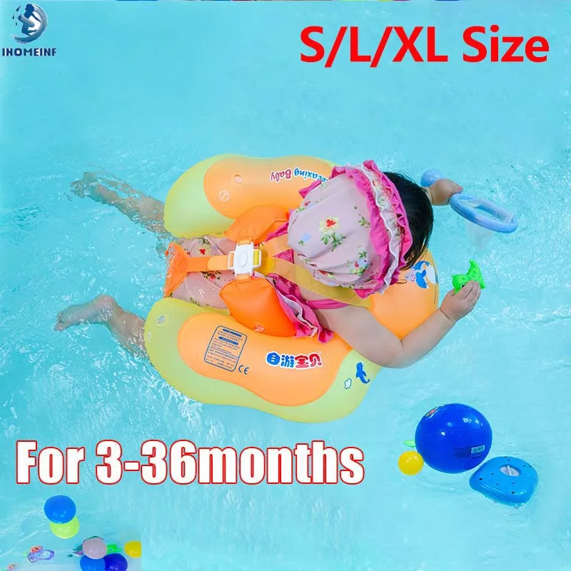 New Relaxing Baby Swimming Ring Inflatable Infant Armpit Floating Kids Swim Pool Accessories Circle Bathing Inflatable Rings Toy