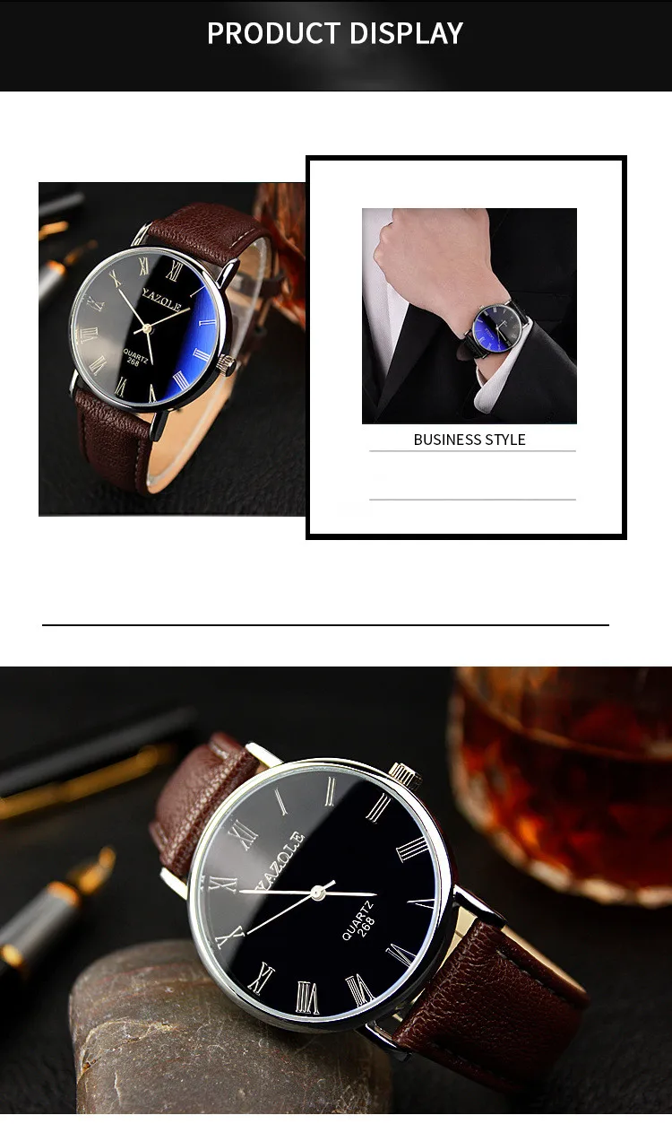 YAZOLE Men Watches Fashion Simple Watches for Men Roma Dial Quartz Wrist Watches Casual Business Watches Men mannen horloge