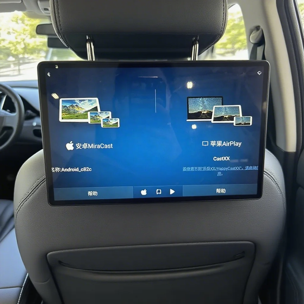 

Car Headrest Monitor 2025 Latest UI Style TV Rear Seat Screen For BMW X5 G05 WiFi Android HDMI Bluetooth Mirror Link Wireless