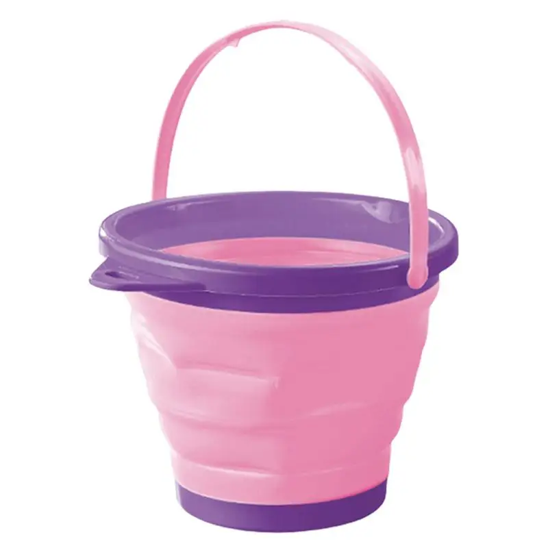 Kid's Beach Bucket Play Sand Bucket Toy For Children Bright Colors Outdoor Fun Toy For Garden Swimming Pool Lake And Backyard