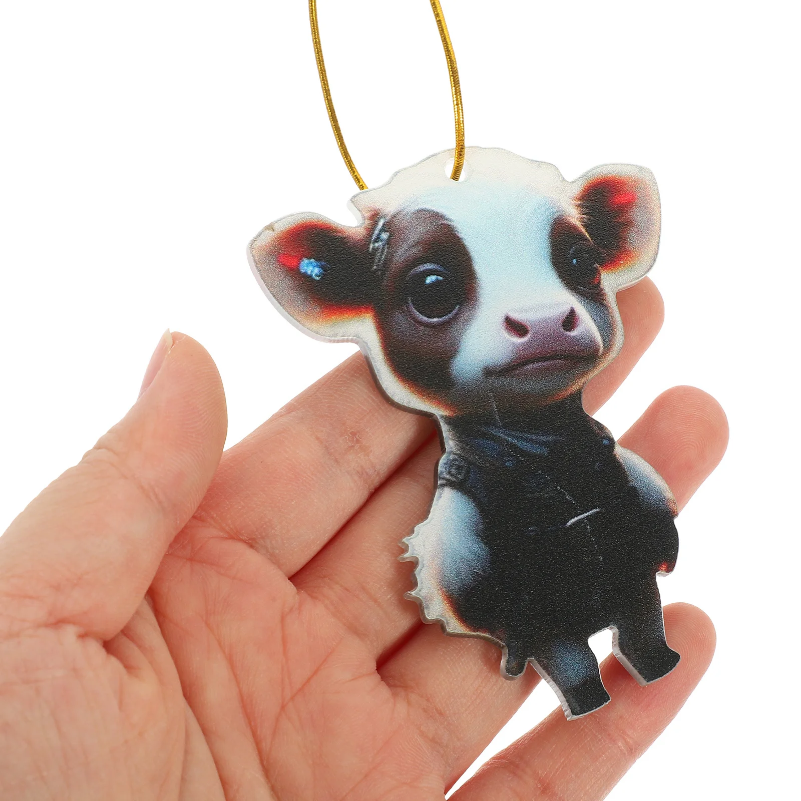 

2Pcs Highlands Cattle Hanging Ornaments Xmas Tree Decoration Christmas Pendants Xmas Party Supplies Christmas Tree Decorations