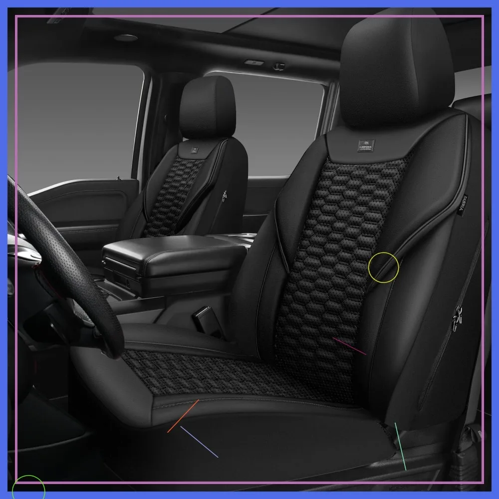 

Чехлы на автомобильные сиденья из пенопласта 3D, передние сиденья, универсальные, подходят для внедорожников, грузовиков, фургонов, седанов, подлокотников, подушек безопасности, совместимых