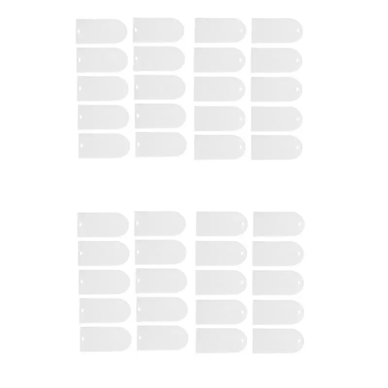 ABMS-40Pcs Tag Labels Chair Acrylic Arch Sign Blank Acrylic Signs Blank Reserved Signs Acrylic Place Cards