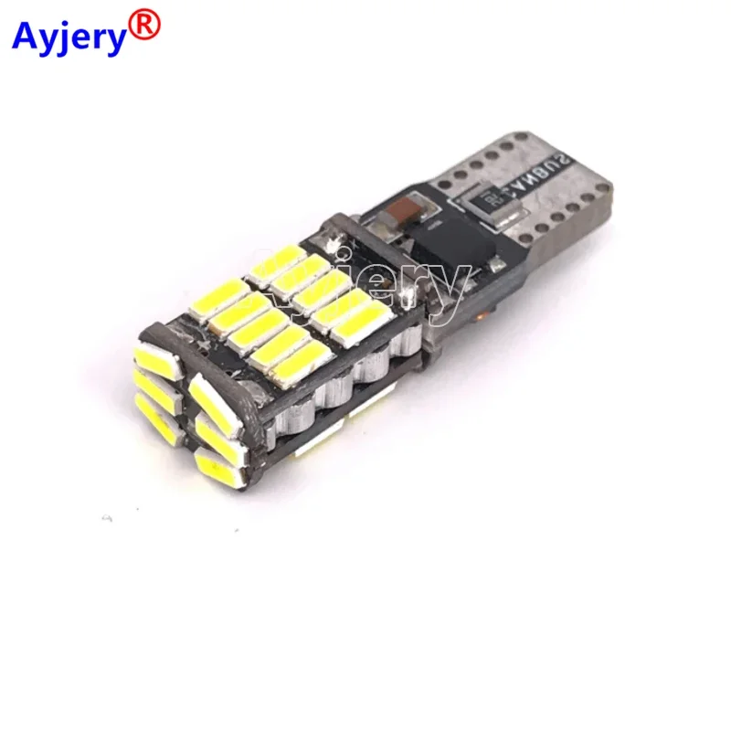 AYJERY-Éclairage intérieur de voiture, T10 Led Canbus, 26smd, W5w, 200, 194, 501, No Brave, T10, 26 Smd TingLights, Ampoule, Lampe, 4014 pièces