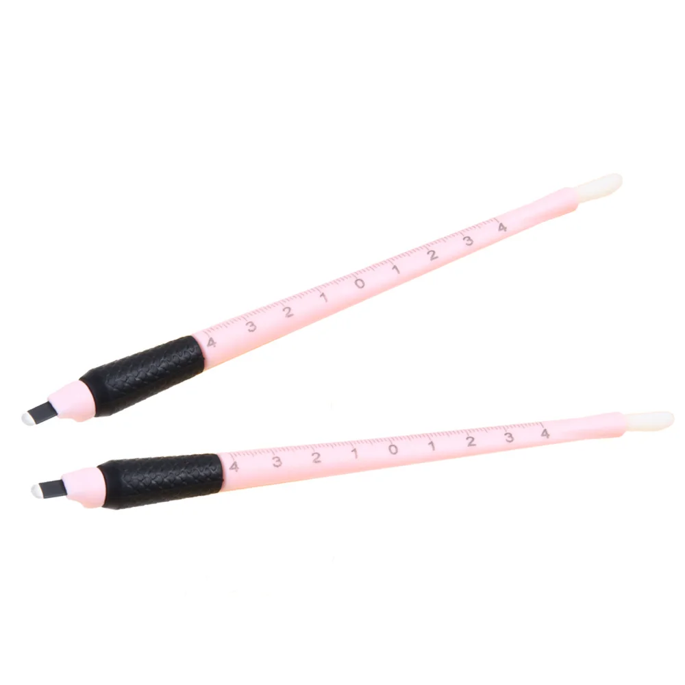 10PCS/Lot 18U Disposable Microblading Pen Semi-Permanent Makeup Eyebrow Tattoo Pen with Master U Blade for Brows Hair Strokes