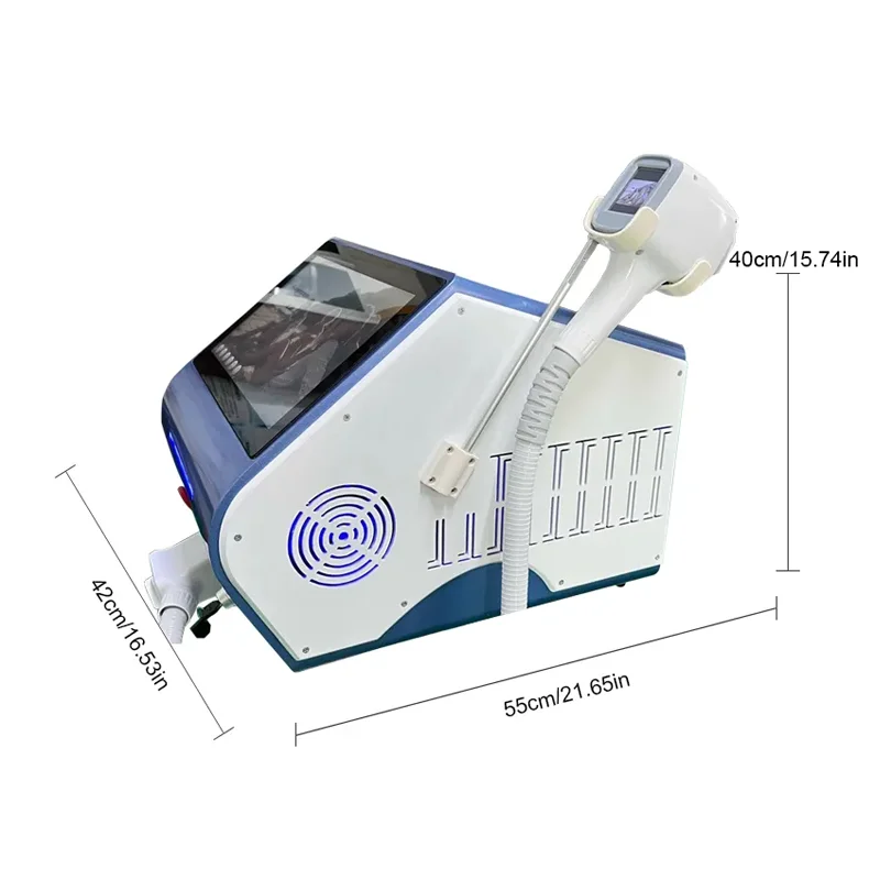 Macchina per la depilazione laser a diodi soprano da 3000 W 755 808 1064 Attrezzatura professionale per salone di bellezza con tripla lunghezza