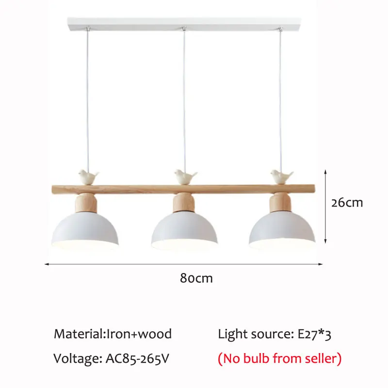 Modern Minimalist Restaurant Pendant Lamp Nordic Light Luxury Japanese Living Room Kitchen Corridor Bar Bird Iron droplight