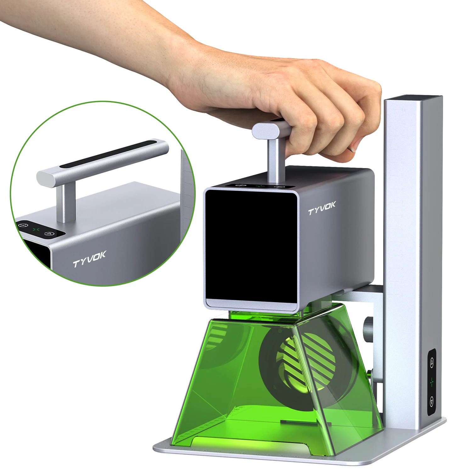 Tyvok P1 Portable Laser Engraving With 5W Bluetooth Portable Powerful Handheld Laser Engraving Cutting Multi Function Metal Wood