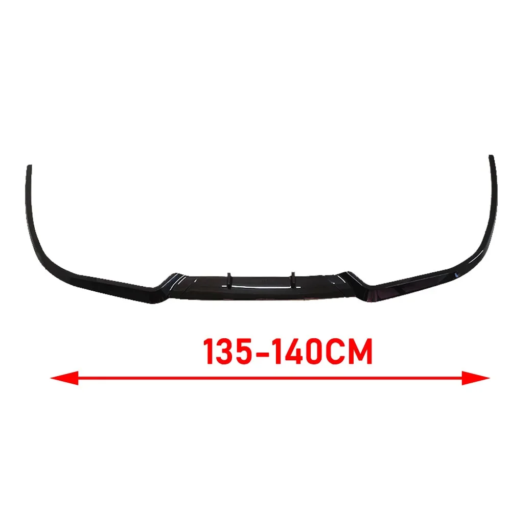 ABS Universal Car Front Bumper Lip Body Kit Spoiler Splitter ABS Bumper Canard Lip Splitter Universal Car Accessories front lip