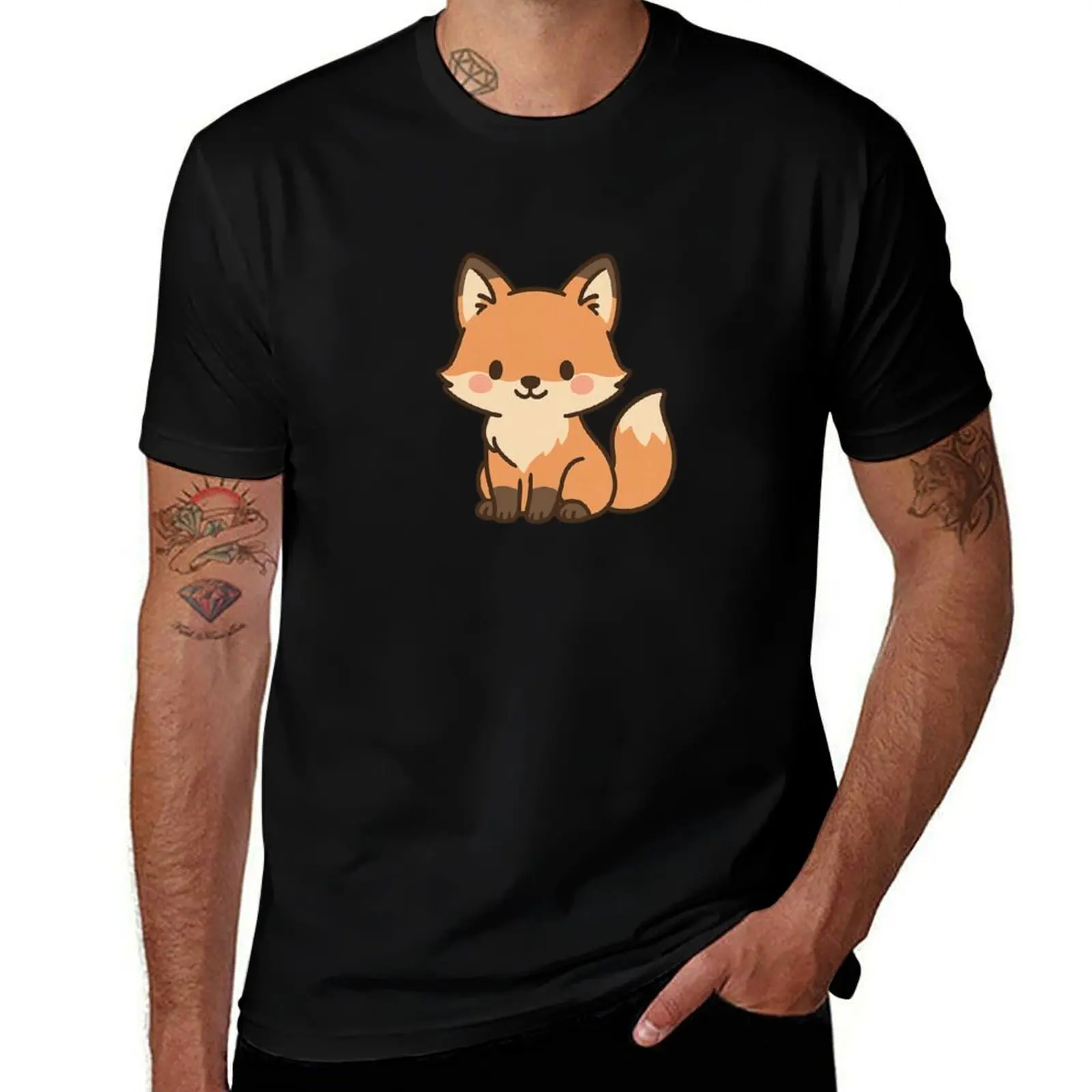 

Kawaii Hokkaido Red Fox – Ezo Kitsune Charm T-Shirt tops anime stuff rapper graphic tees vintage t shirt men