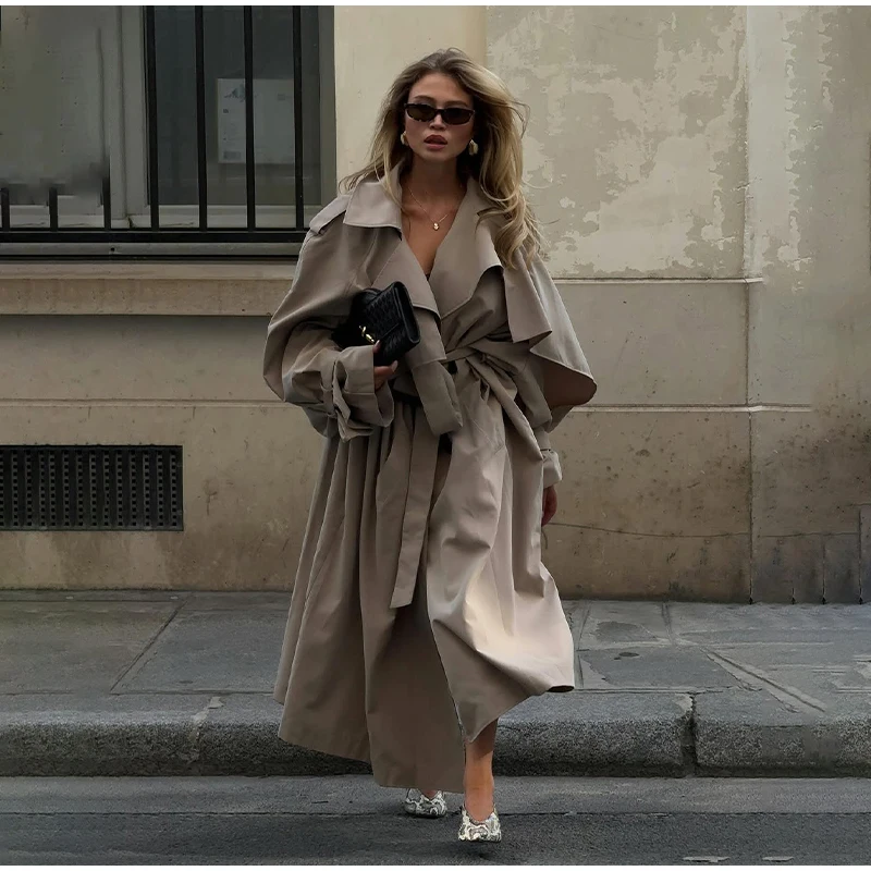 Solid Laepl Lace Up Trench Coat Women Fashion Full Sleeve Waist Cinching Short Windbreak 2026 New Autumn Office Commute Outwear 45 S5c23fb5c6883448592887d3761eda994N