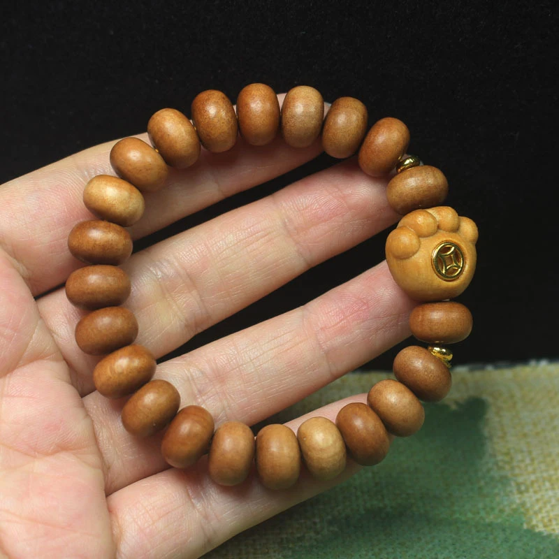 

Браслет из бусин Babchi Sandalwood Abacus 7*10 с бусинами Будды и аксессуарами в виде кошачьих когтей, художественное изделие