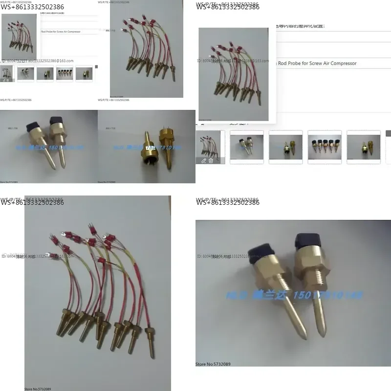 Temperature Sensing Rod Probe for 98612-126 Screw Air Compressor