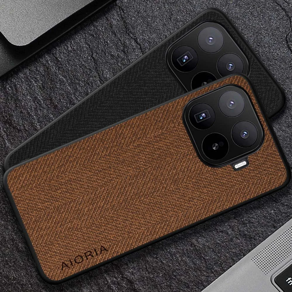 Hülle für Xiaomi 17T Pro 5G, luxuriöse Textil-Lederhülle, weiche Handyhülle für Xiaomi 17T Pro, Schutzhülle