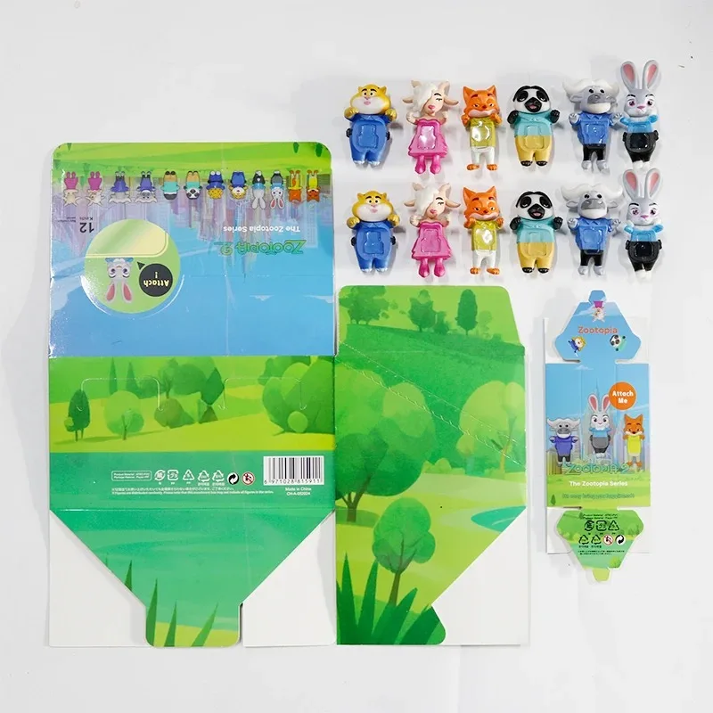 جديد مجنون Zootopiaes 2 صندوق أعمى حفلة صغيرة أنيمي شخصية الديكور الهاتف المحمول الديكور عيد ميلاد الأطفال مفاجأة هدية