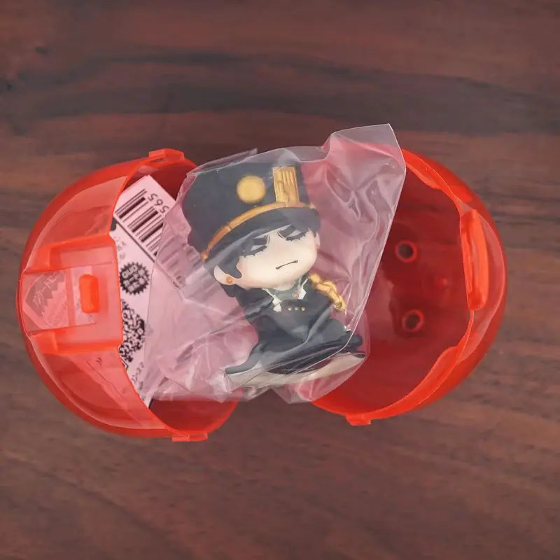 New Hot Jojo Bizarre Adventure Anime Kuujou Joutarou Kakyoin Noriaki Polnareff Iggy Small Caspule Figure Toys Gifts