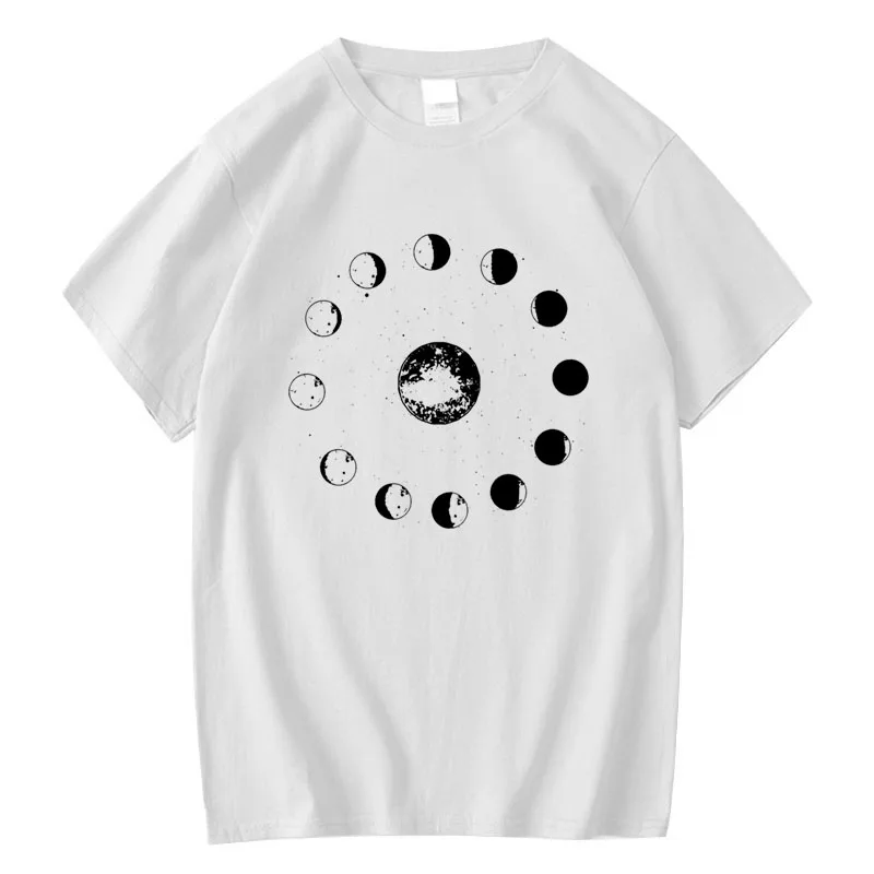 Футболка мужская Свободная с круглым вырезом и коротким рукавом