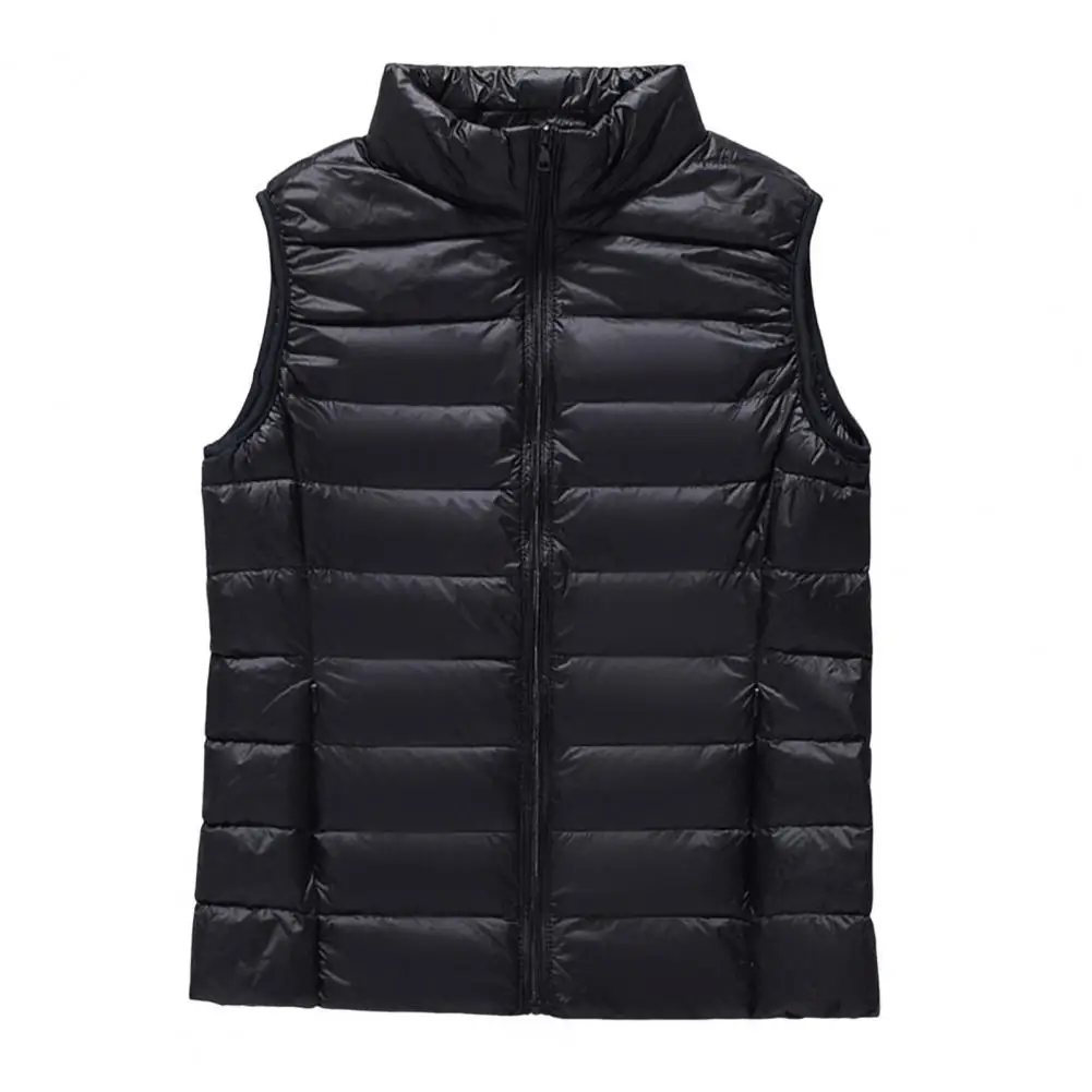 Gilets en duvet pour femmes et filles, veste en fibre mince, gilet coupe-vent léger, portable, nouveau, 2024