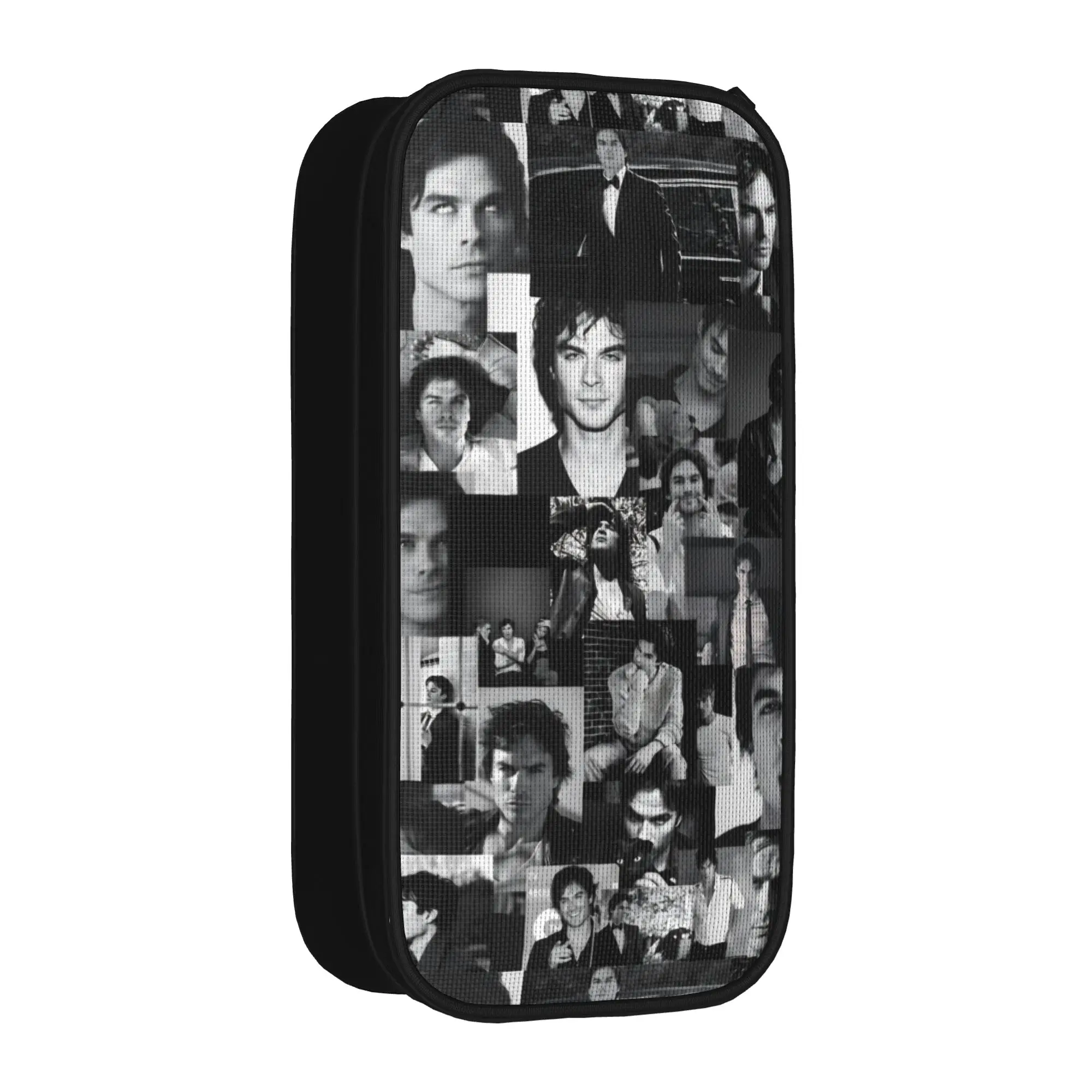 Creative The Vampire Diaries Damon Salvatore TV Series Pencil Case  Pencilcases for Student BagGifts Stationery,