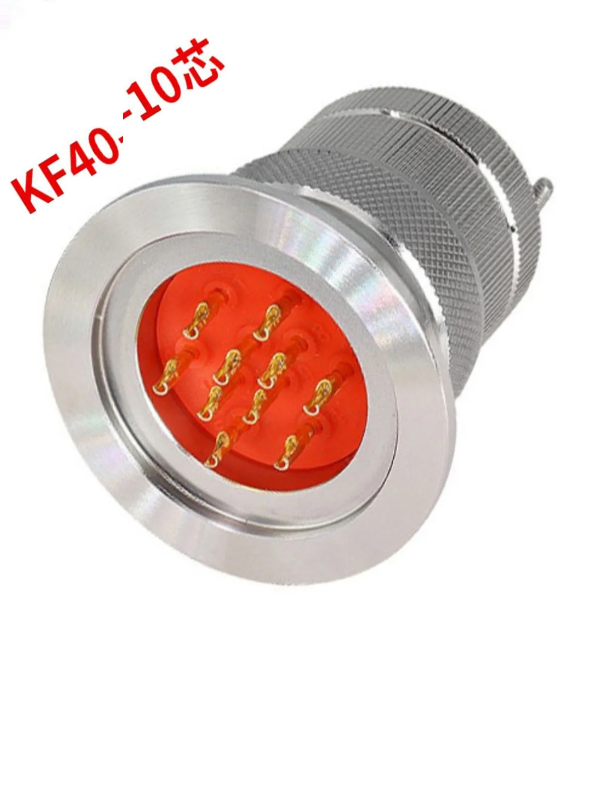 Imagem -05 - Conector de Sinal Sinterizado com Flange Plugue de Aviação Ultra Alto Vácuo Flange Instalação Rápida Vidro Kf40