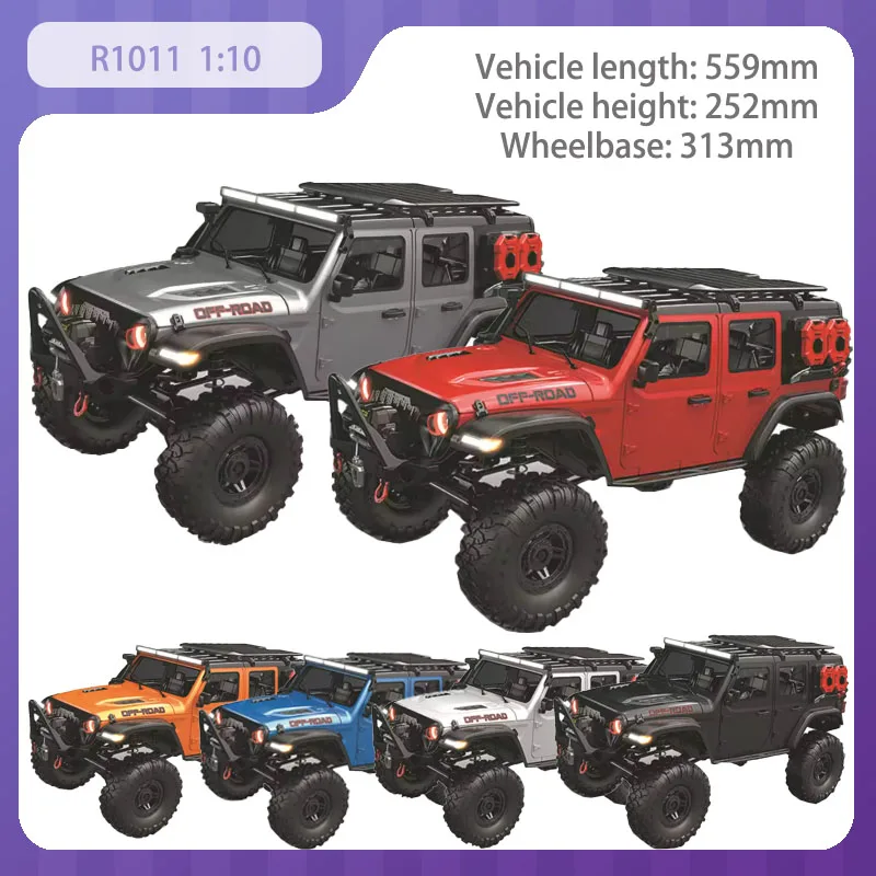 

New R1011 1:10 full scale Model RC Car 2.4G remote control with long battery life 4WD off-road climbing vehicle Toy car gift