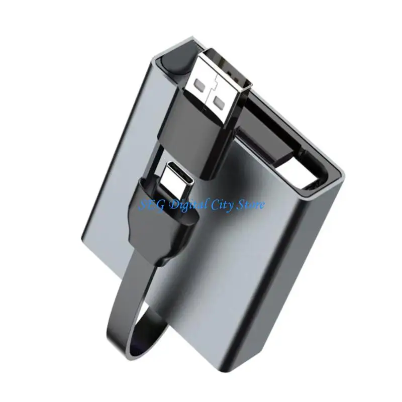 U75B Portable 66W Quick Cable Retractables Length For Travel Office Car