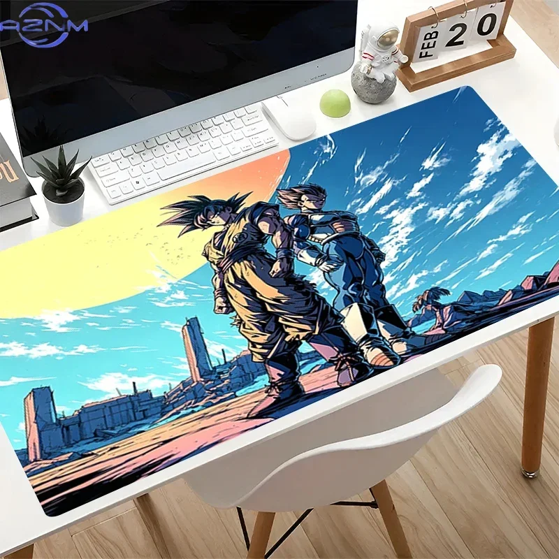 Anime Group Super Warriors Green Landscape Scene Mouse Pad, Rubber Non-Slip Gaming Desk Mat, Smooth Surface Keyboard Pad for PC