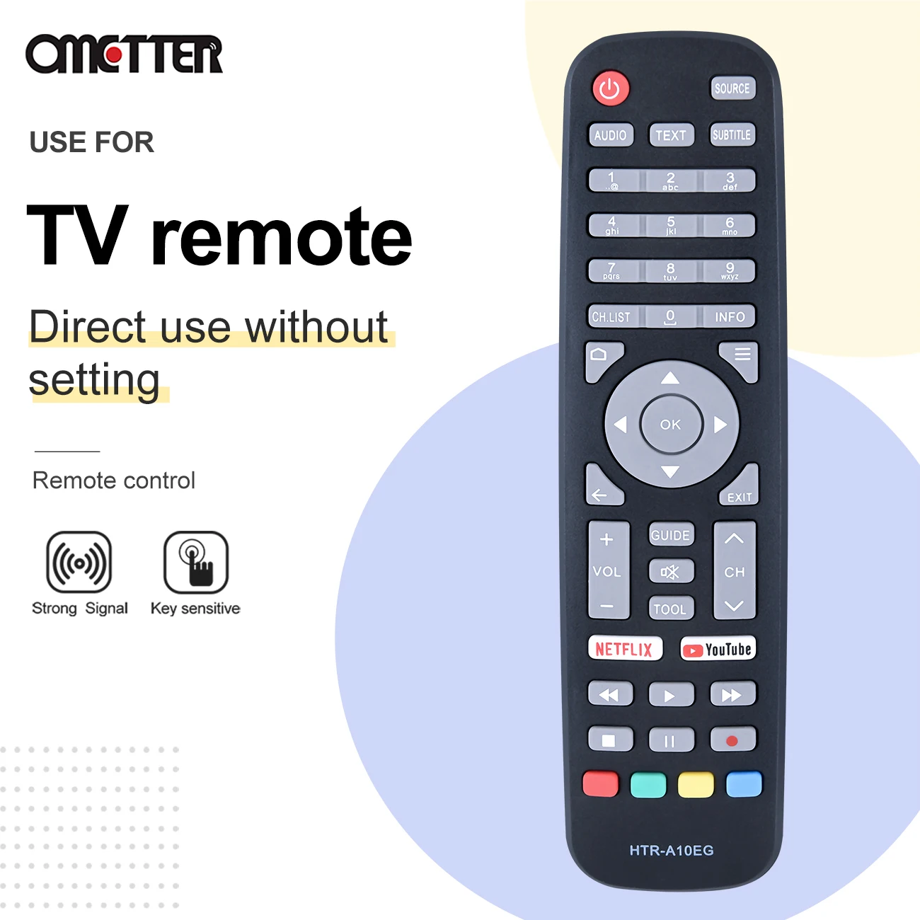 Mando a distancia HTR A10EG para TV inteligente Haier, nuevo HTR-A10EG