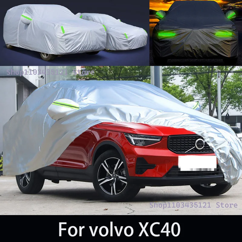 

For volvo XC40 Outdoor Protection Full Car Covers Snow Cover Sunshade Waterproof Dustproof Exterior Car accessories