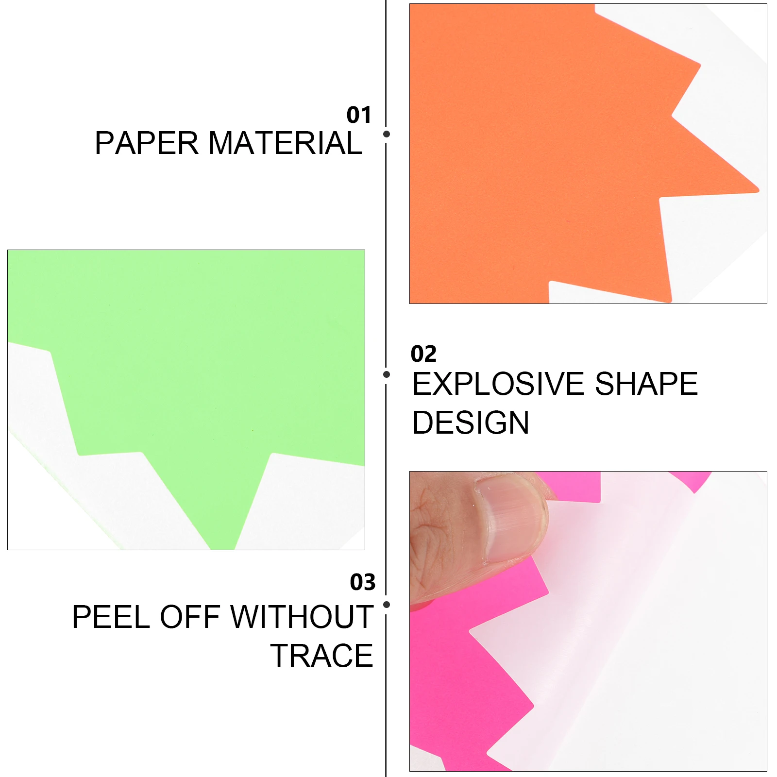 

Fluorescent Bright Colorful Adhesive Labels Decorative Stickers For Diy Crafts Decoration File Label Stickers