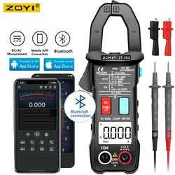 ZOYI ZT-5BQ cyfrowy miernik zaciskowy Bluetooth 6000 liczba True RMS DC/Tester napięcia AC AC Hz pojemność Ohm