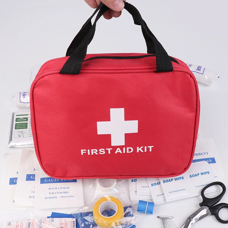 22Pcs First Aid Kit Multi-purpose Emergency Medical Portable Medical Bag Multi-functional Outdoor Home Emergency Bag