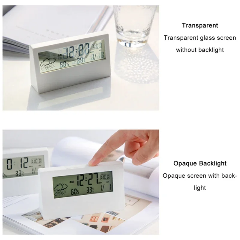 Xiaomi Youpin LED Thermometer Multifunction Clock Electronic Temperature Humidity Meter Weather Station Home With Alarm Clock