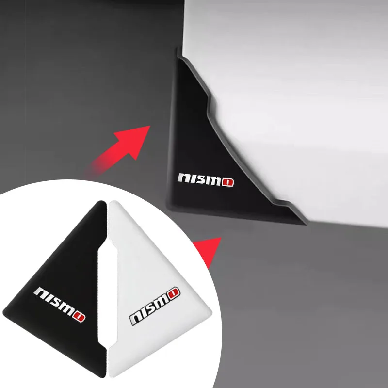 Car Door Corner Protection Emblem 3D Stickers For Nissan Nismo Emblem R34 GTR Tiida Sylphy Teana X-trail 1 2 Qashqa