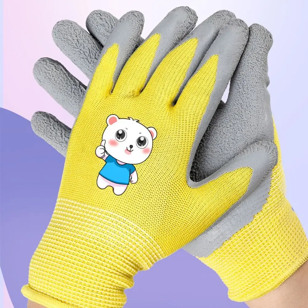 Waterproof Gardening Gloves Breathable Safety Garden Work Gloves Non-Slip Collect Seashells Children Protective Glove Home
