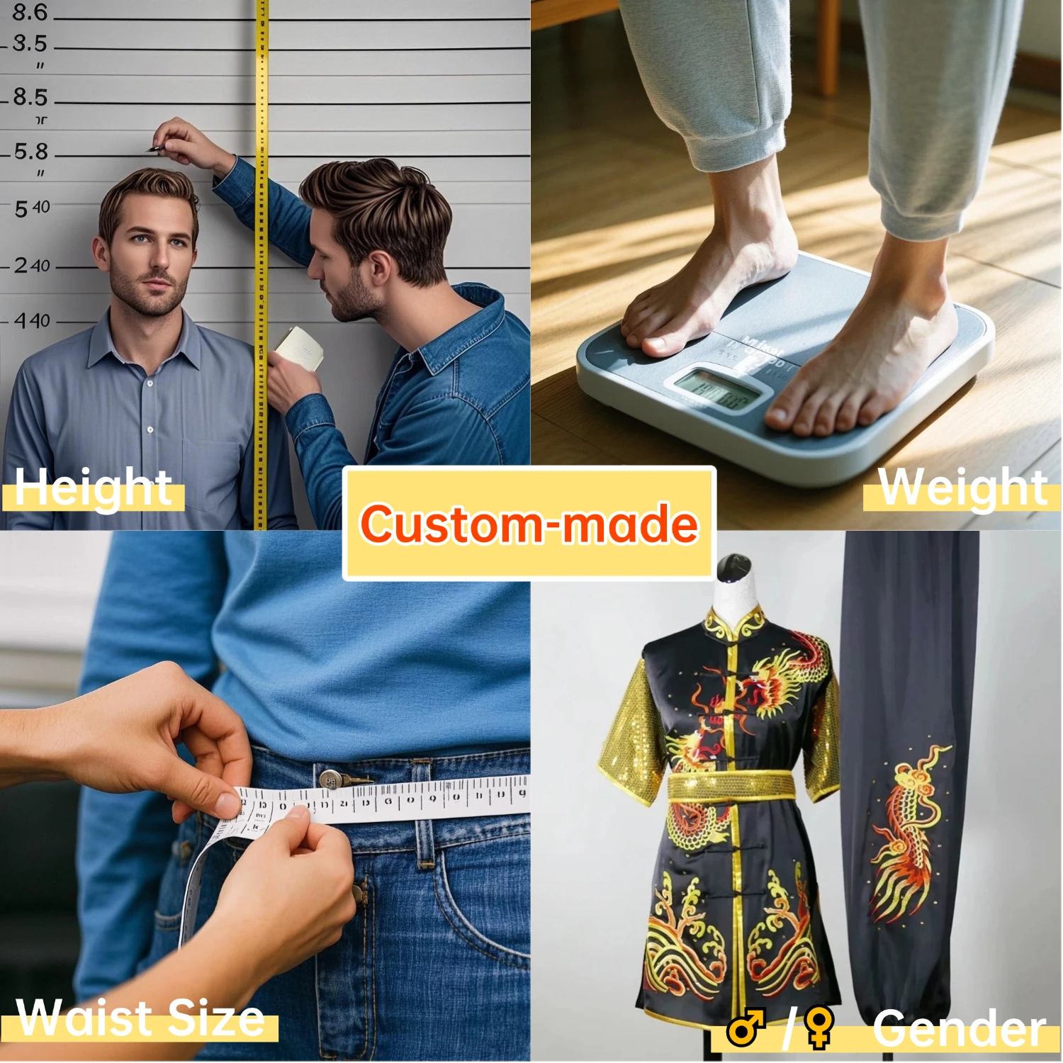 زي فنون الدفاع عن النفس المخصص بدلة الكونغ فو مع تطريز التنين قبضة جنوبية قبضة طويلة معززة لمنافسة أشكال الكونغفو