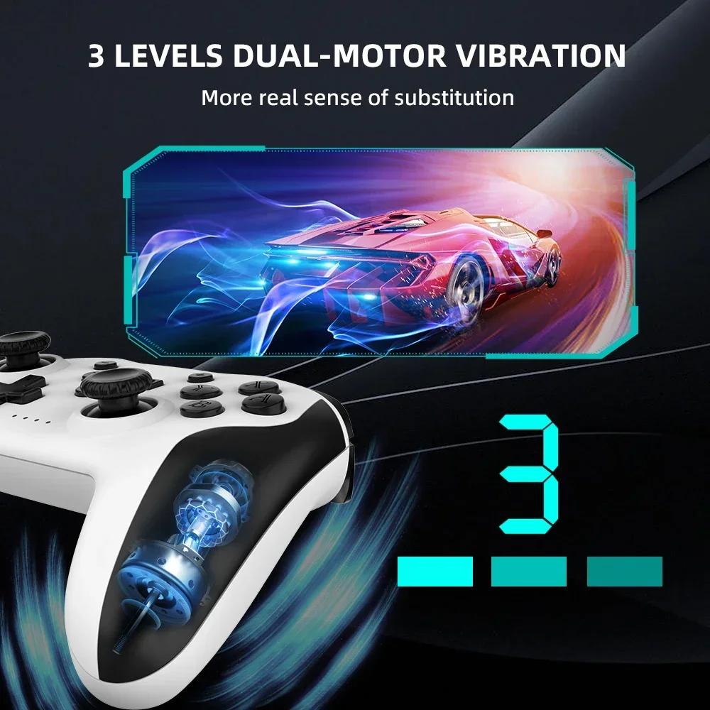 GAMINJA Wireless BT Controller per Nintendo Switch Pro Smartphone PC TV Box Tablet PS3 Tesla Gamepad PC Joystick Controller 2.4G