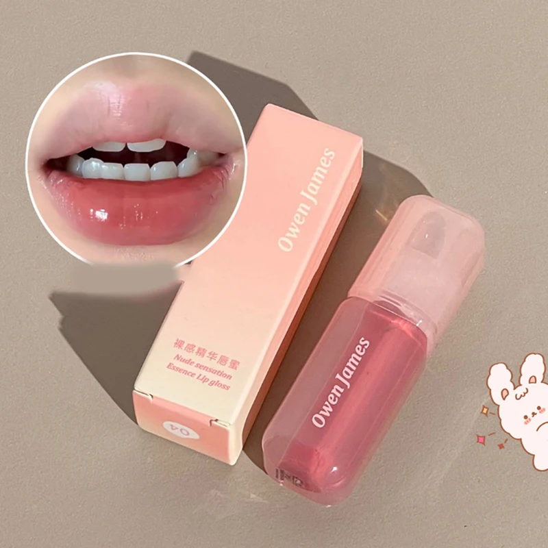 Moisturizing Juice Red Lip Gloss Cherry Mirror Water Lip Glaze Jelly Glass Lip Oil Waterproof Lipstick Nude Clear Tint Makeup