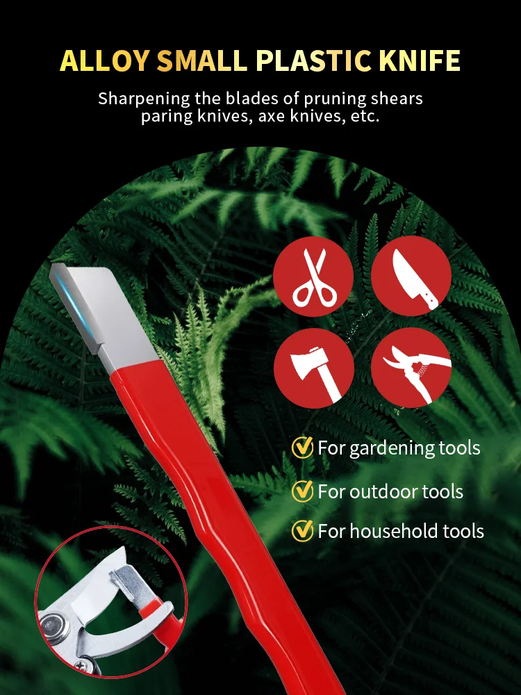 Outdoor Portable Scissors Knife Sharpener Metal Knife Pruning Sharpening Stone Handheld Garden Shear Scissors Sharpener Tools