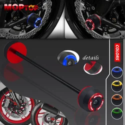 Motorcycle GSR Front Rear Axle Wheel Fork Slider Cap Crash Protector Cap Crash Pad For GSR600 GSR750 GSXS750 gsr600 gsr750