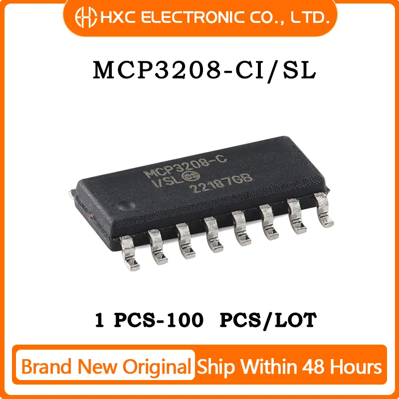 1/5/10/50PCS 100% NEW MCP3208 MCP3208-CI/SL SOP16 CHIP